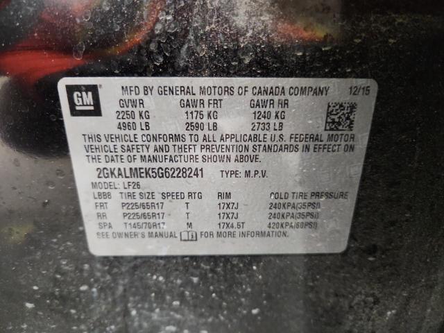 2016 GMC TERRAIN SL #3305662719