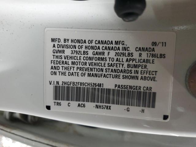 2012 HONDA CIVIC EX #3285711725