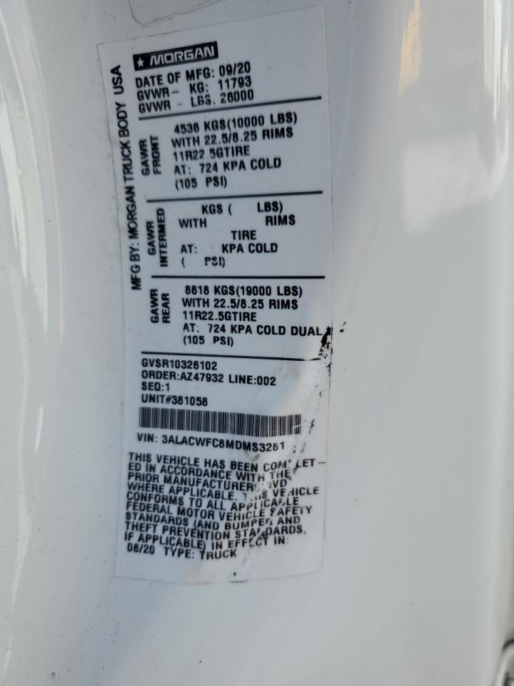 Lot #3309107154 2021 FREIGHTLINER M2 106 MED