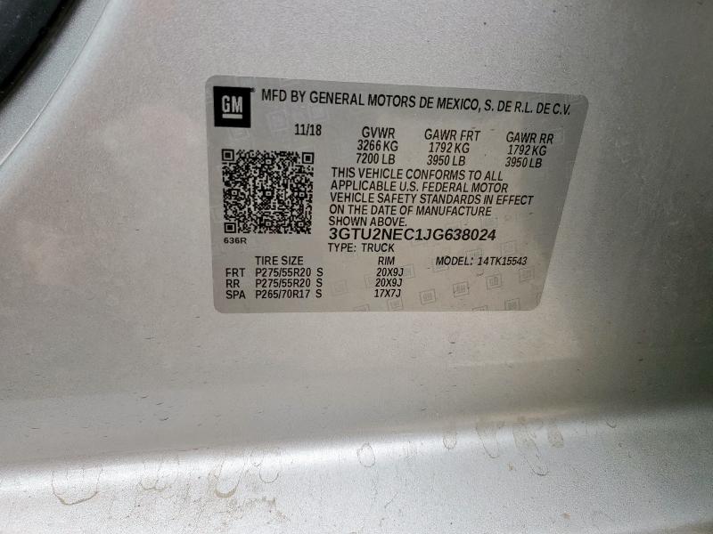 2018 GMC SIERRA K15 #3310538071