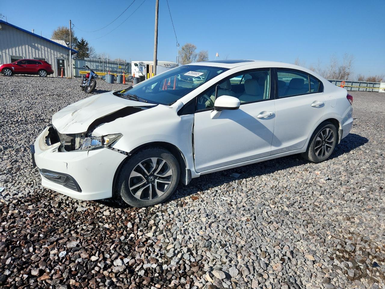 Lot #3294430503 2014 HONDA CIVIC EX