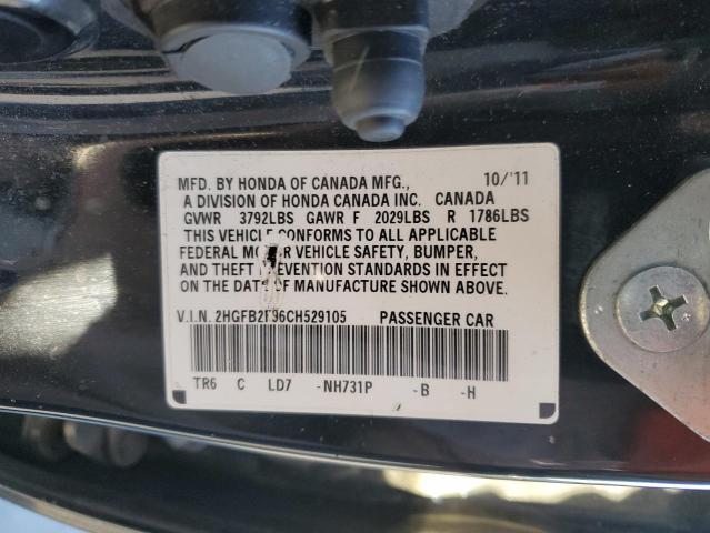 2012 HONDA CIVIC EXL #3304652992