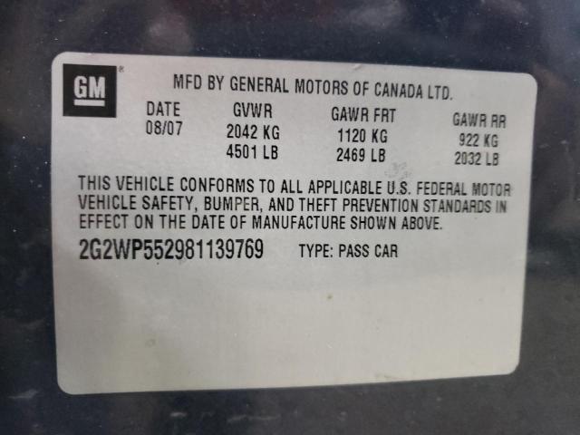 2008 PONTIAC GRAND PRIX #3304528439