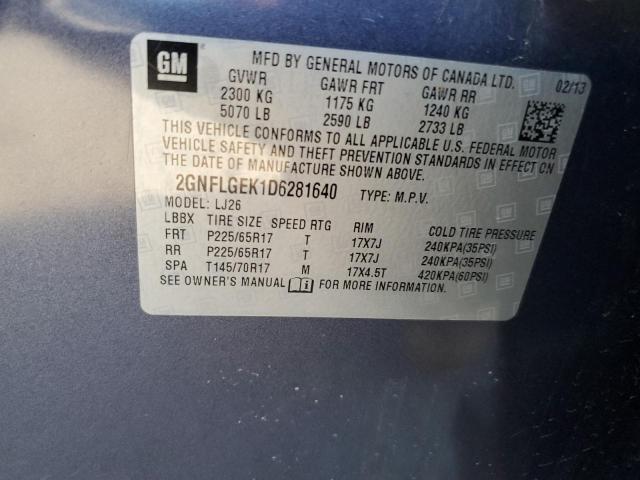 2013 CHEVROLET EQUINOX #3290421775