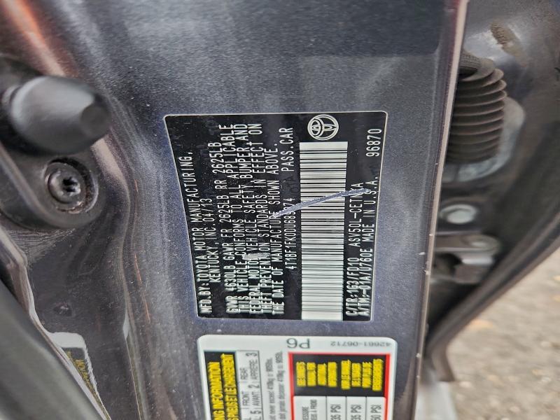 2013 TOYOTA CAMRY L #3303577928