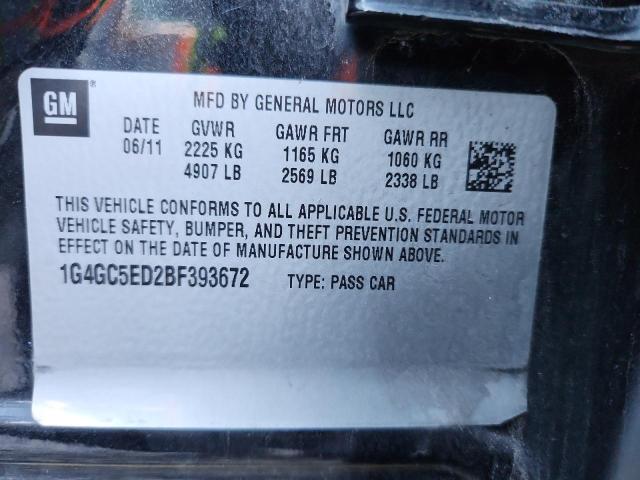 2011 BUICK LACROSSE C - 1G4GC5ED2BF393672