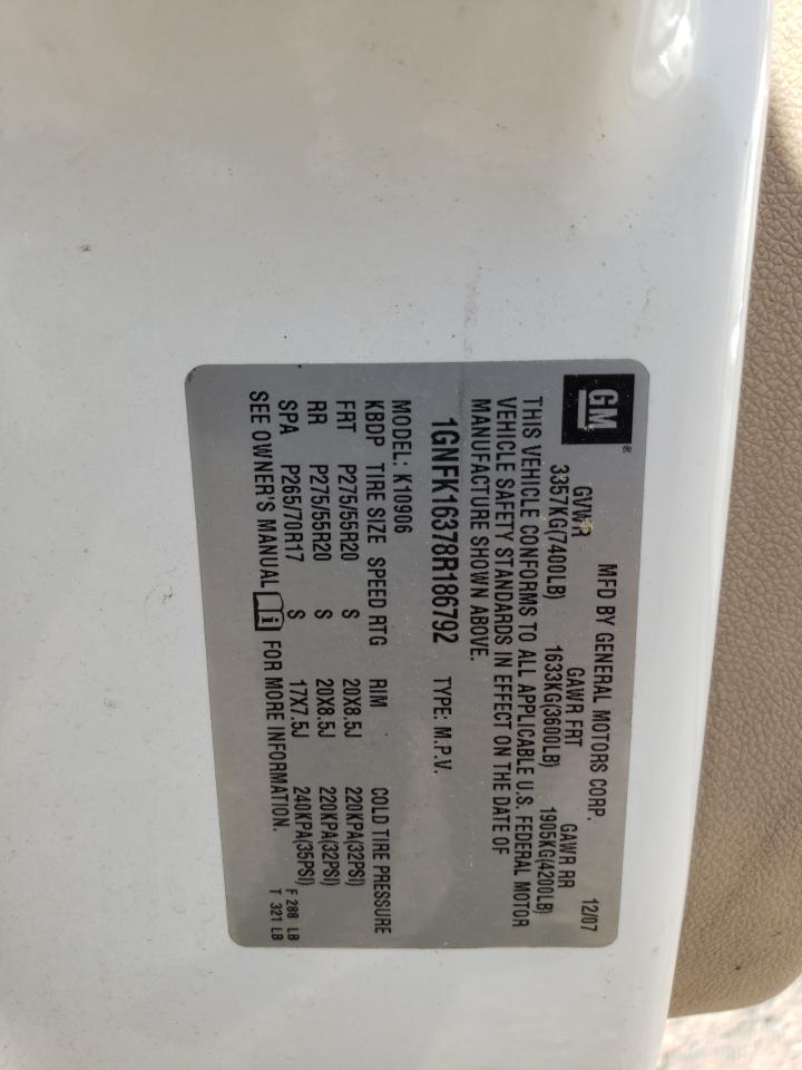 Lot #3287504007 2008 CHEVROLET SUBURBAN K