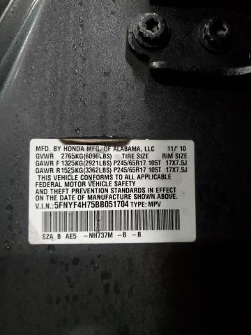 2011 HONDA PILOT EXLN #3286547152