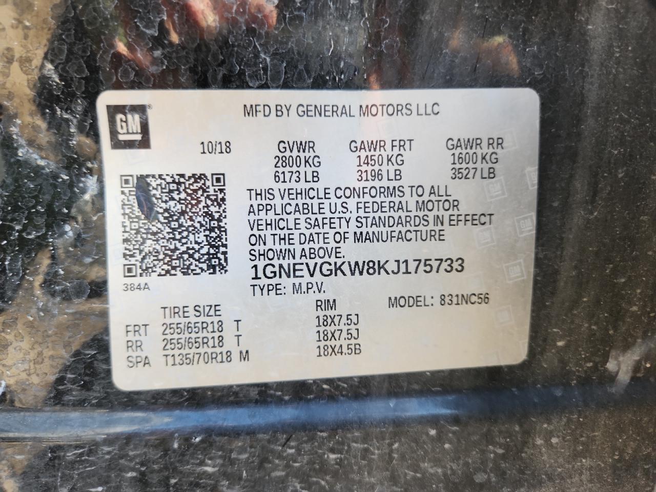 CHEVROLET TRAVERSE LT