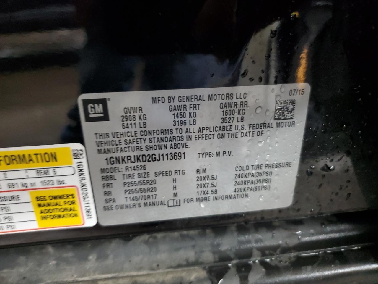 CHEVROLET TRAVERSE LTZ