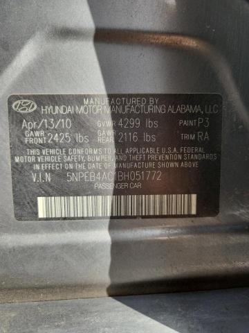 2011 HYUNDAI SONATA GLS #3302860914