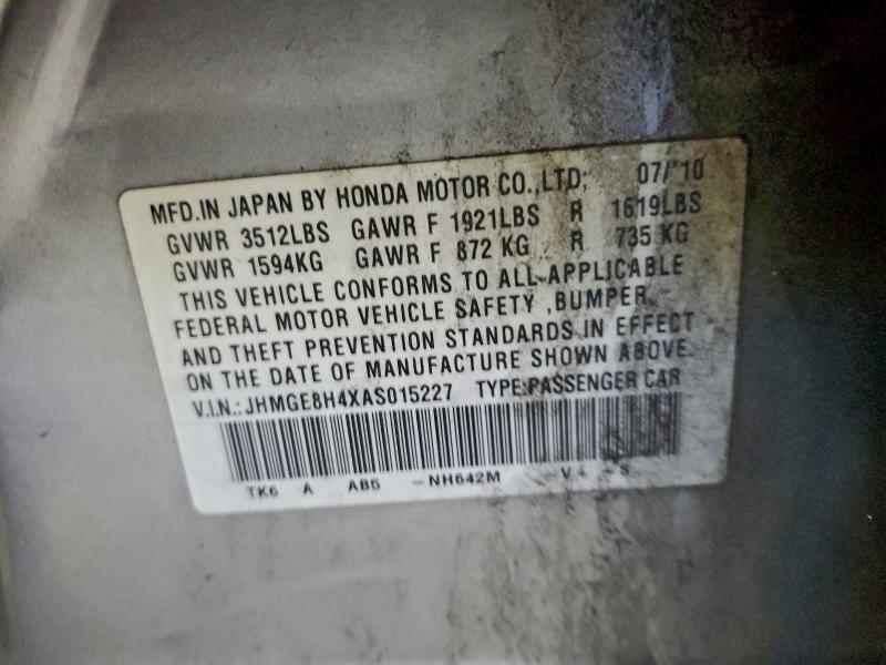 2010 HONDA FIT SPORT #3303747428