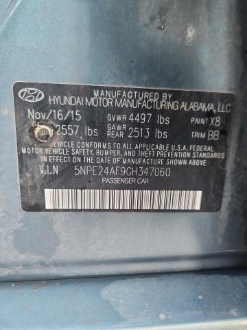 2016 HYUNDAI SONATA SE 5NPE24AF9GH347060