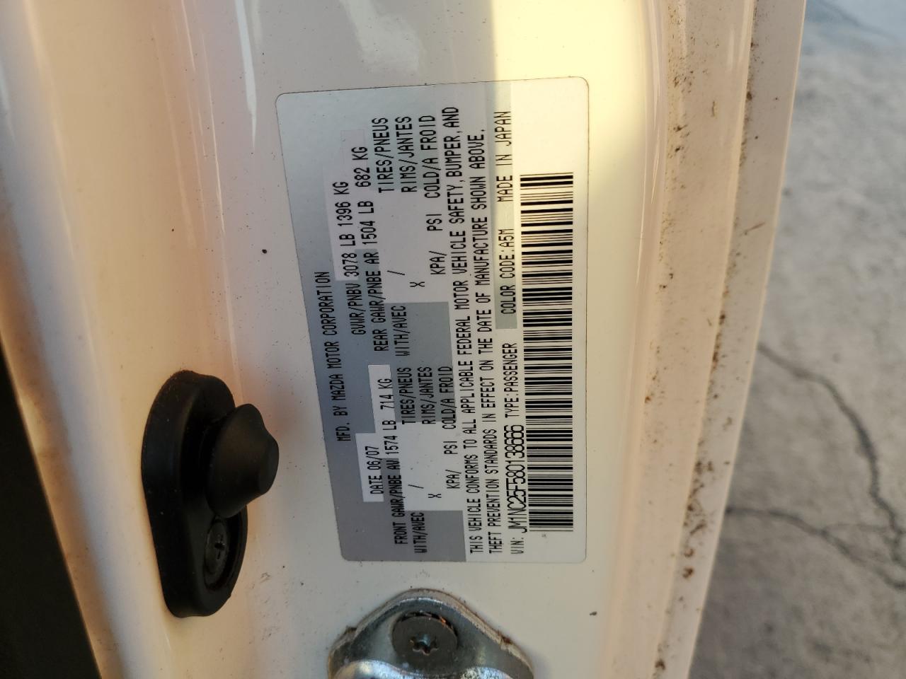 Lot #3315961206 2008 MAZDA MX-5 MIATA