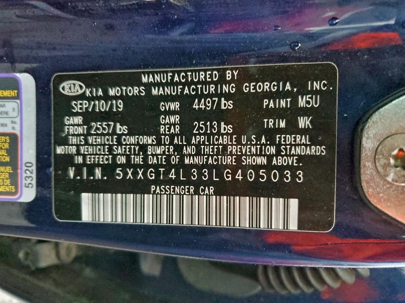 2020 KIA OPTIMA LX #3312548818