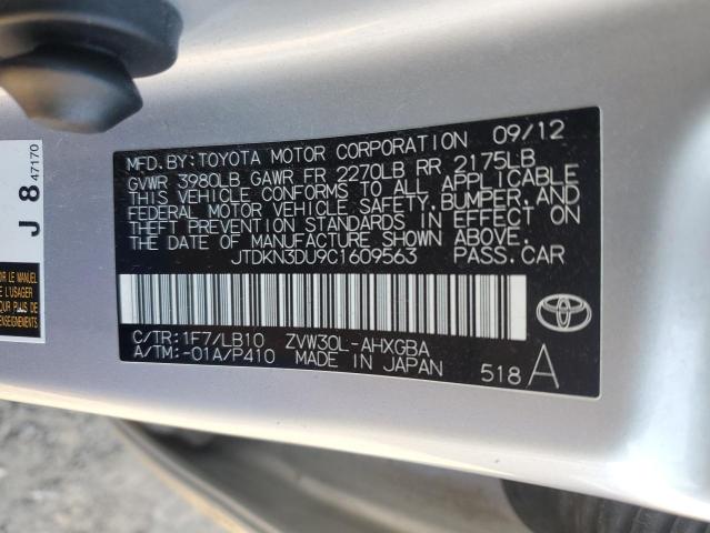 2012 TOYOTA PRIUS - JTDKN3DU9C1609563