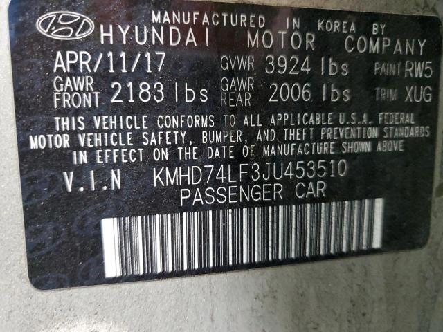 2018 HYUNDAI ELANTRA SE #3284634330