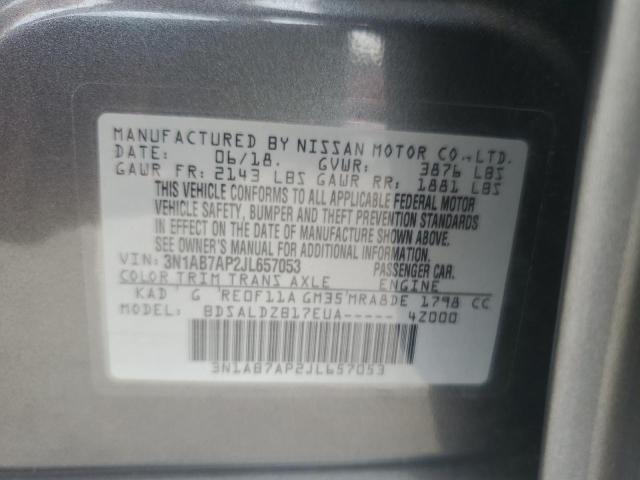 2018 NISSAN SENTRA S - 3N1AB7AP2JL657053