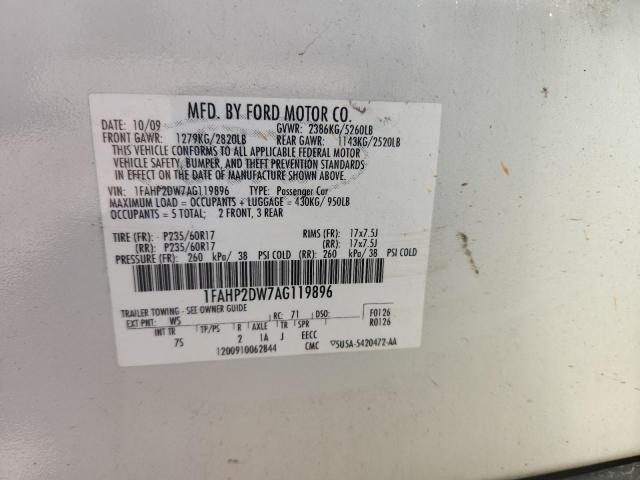 2010 FORD TAURUS SE #3296219428