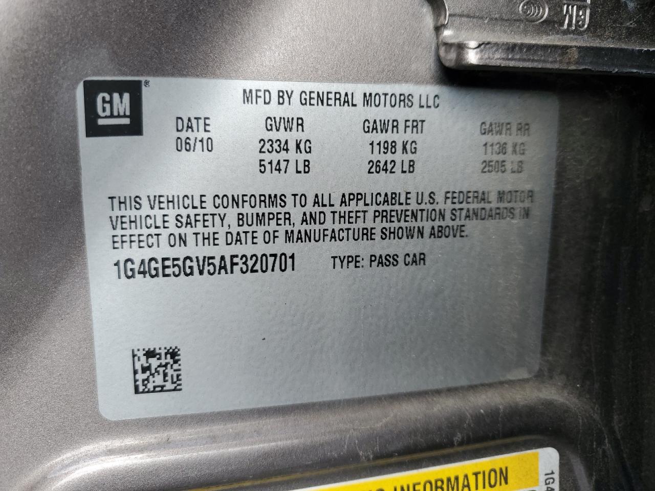 Lot #3311618235 2010 BUICK LACROSSE C