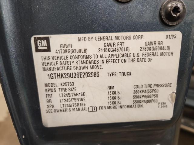 2006 GMC SIERRA K25 #3302923102