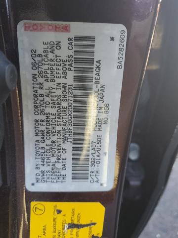 2002 LEXUS ES 300 #3303817427