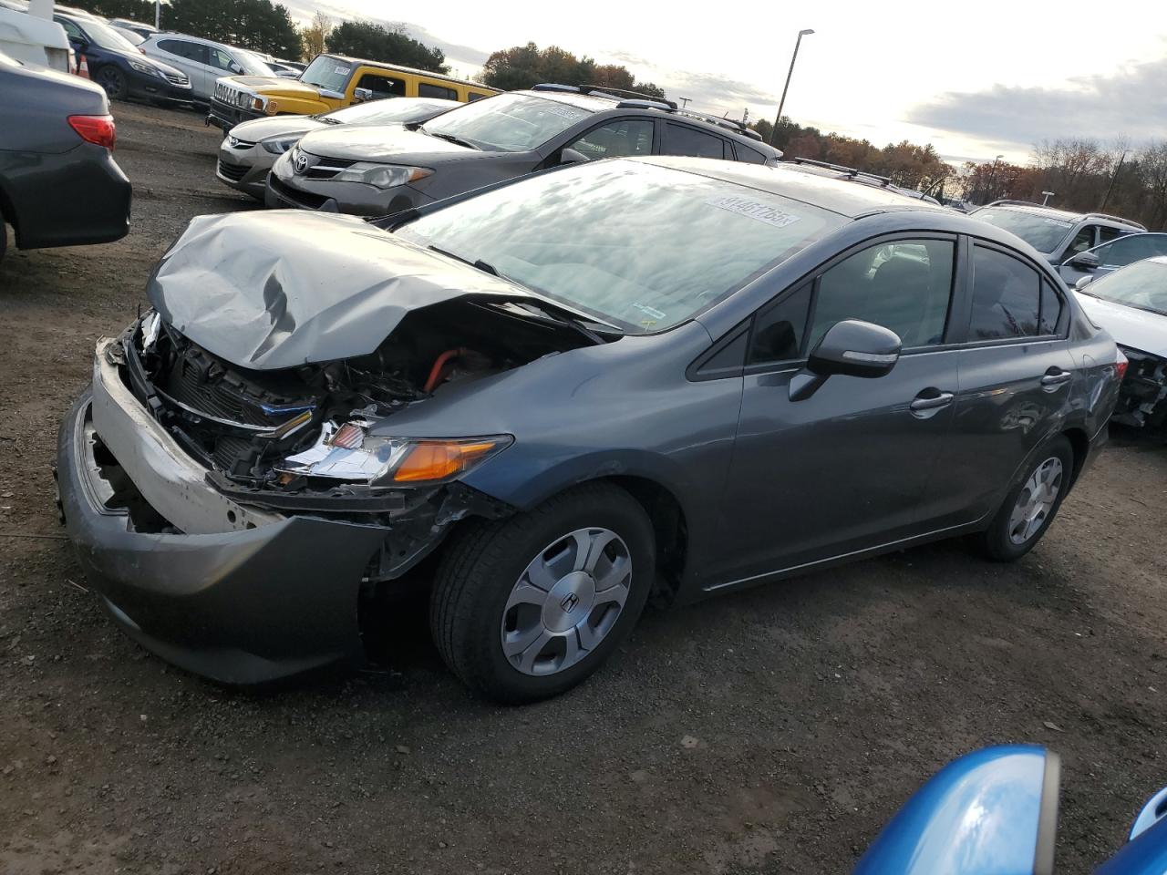 Lot #3303692025 2012 HONDA CIVIC HYBR