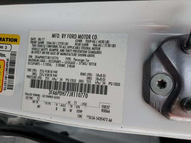 2018 FORD FUSION SE #3296647016