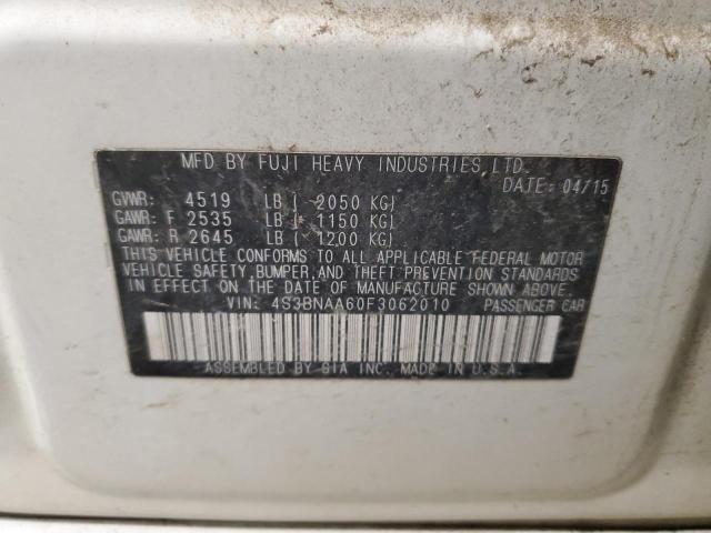 2015 SUBARU LEGACY 2.5 - 4S3BNAA60F3062010