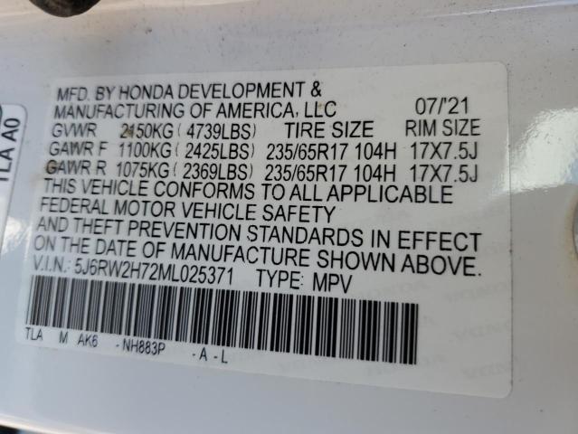 2021 HONDA CR-V SE #3305462098