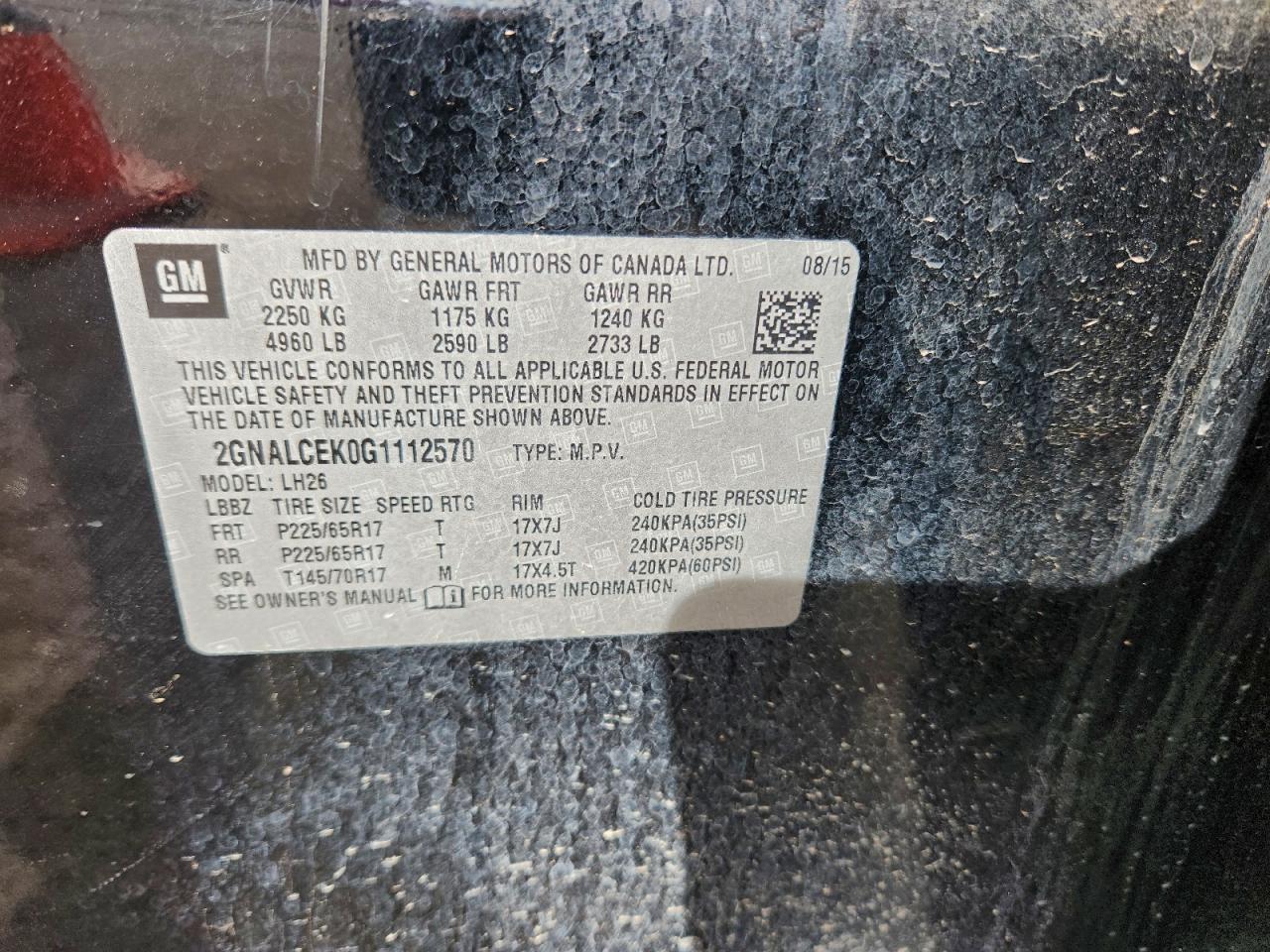 CHEVROLET EQUINOX LT