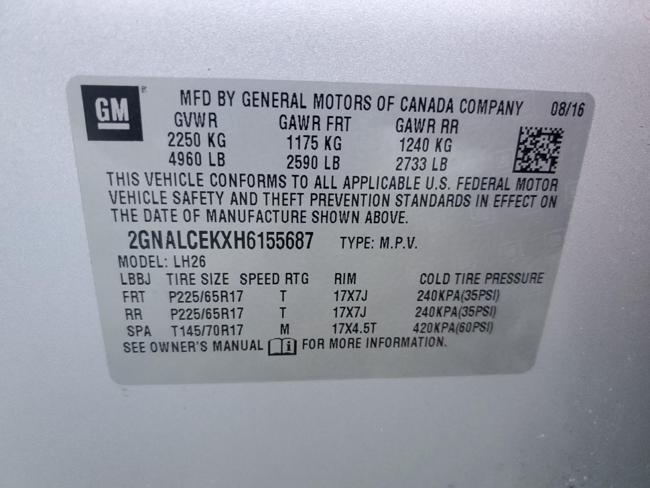 CHEVROLET EQUINOX LT