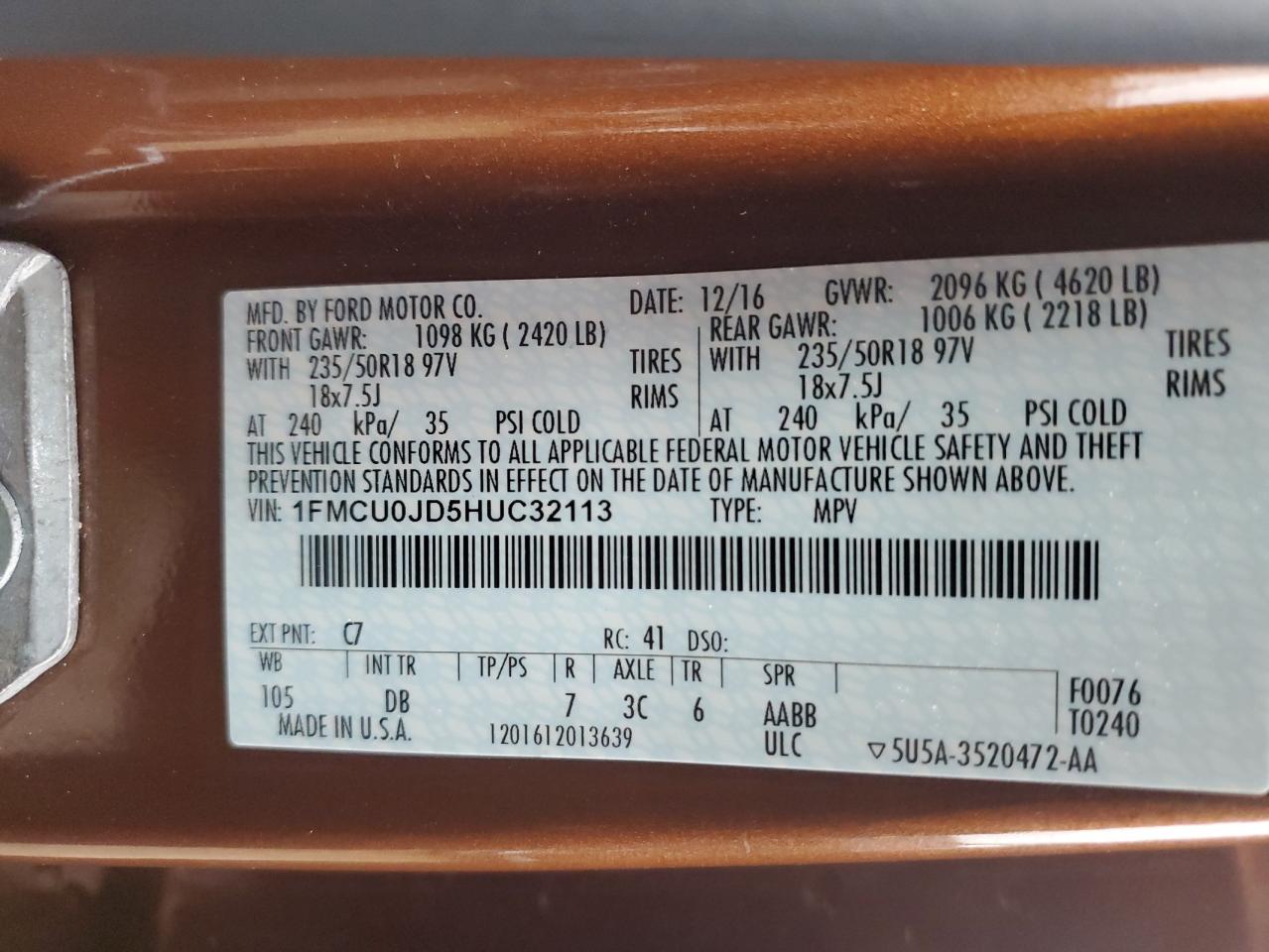 FORD ESCAPE TITANIUM