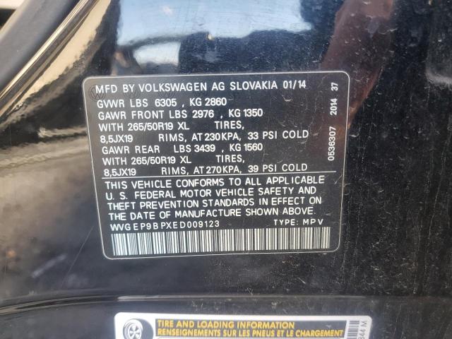 2014 VOLKSWAGEN TOUAREG V6 #3301847391