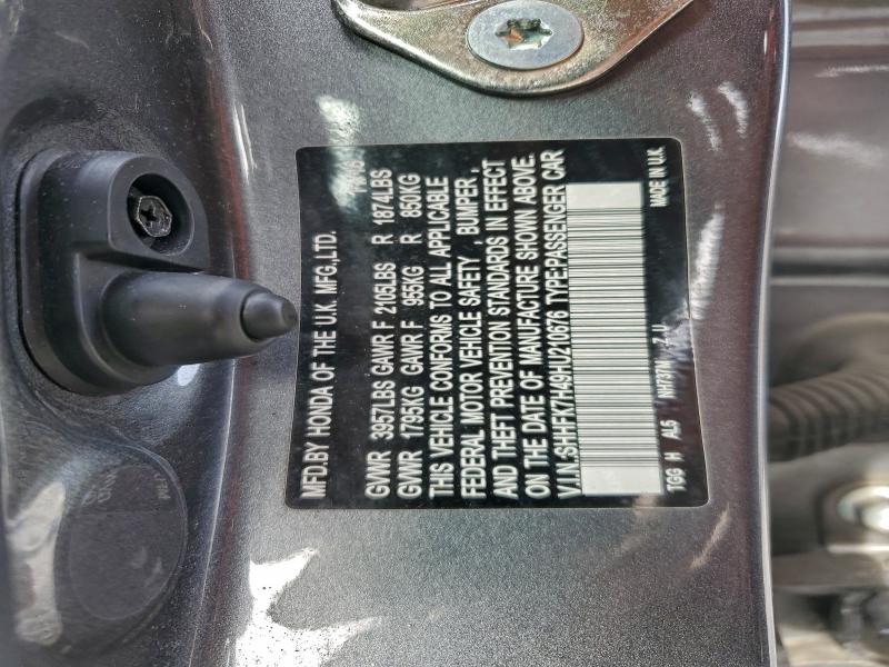 2017 HONDA CIVIC SPOR #3296311427