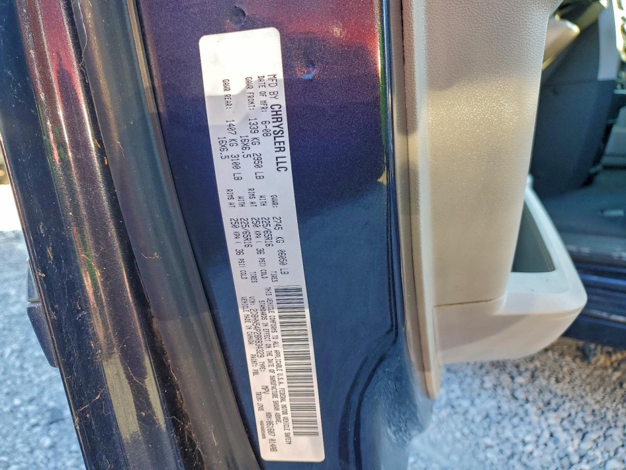 Lot #3302799976 2008 DODGE GRAND CARA