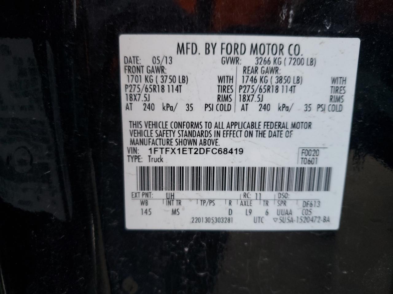 FORD F-150 SUPER CAB