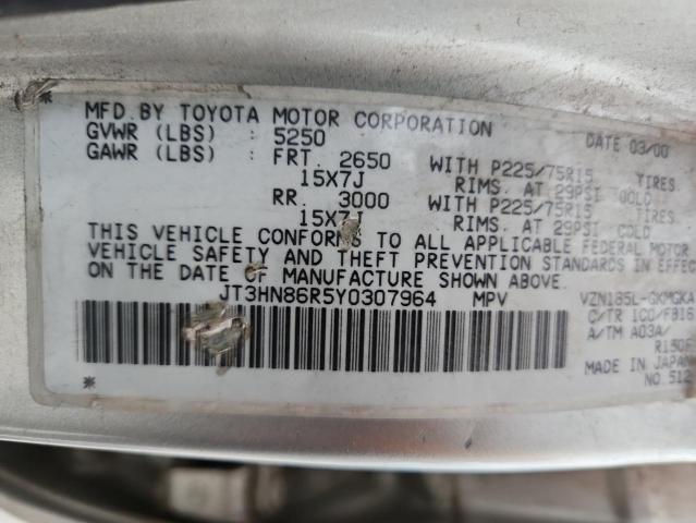 2000 TOYOTA 4RUNNER SR #3296680083