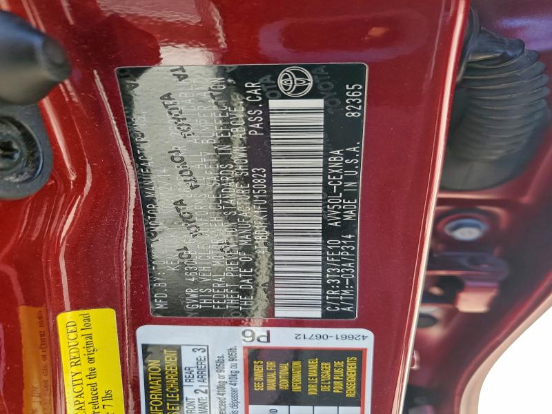 2015 TOYOTA CAMRY HYBR #3291595994