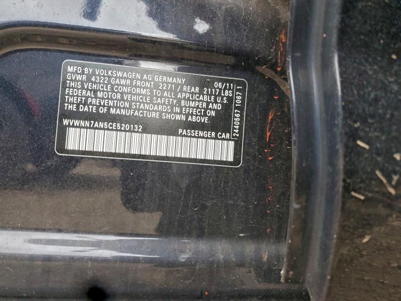 2012 VOLKSWAGEN CC SPORT #3302657007