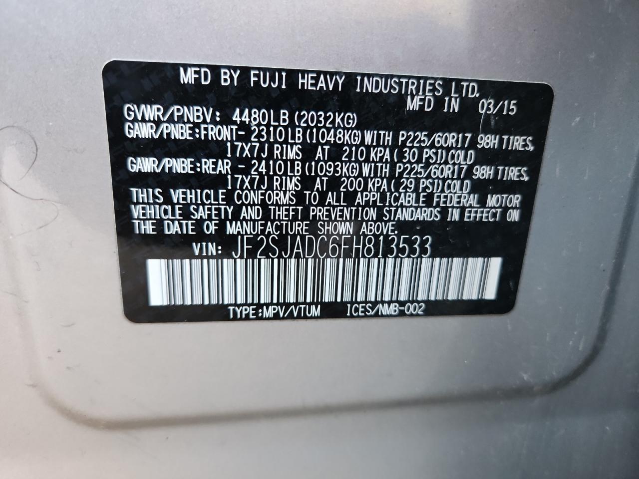 SUBARU FORESTER 2.5I PREMIUM