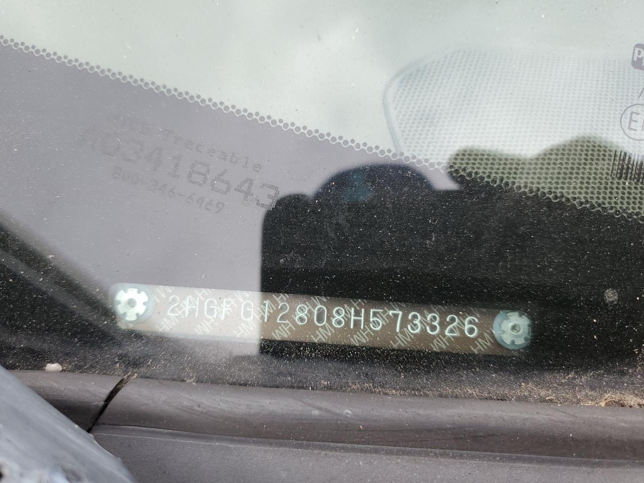 Lot #3311635217 2008 HONDA CIVIC