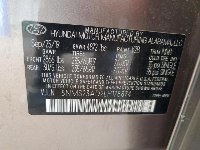2020 HYUNDAI SANTA FE S #3303072761