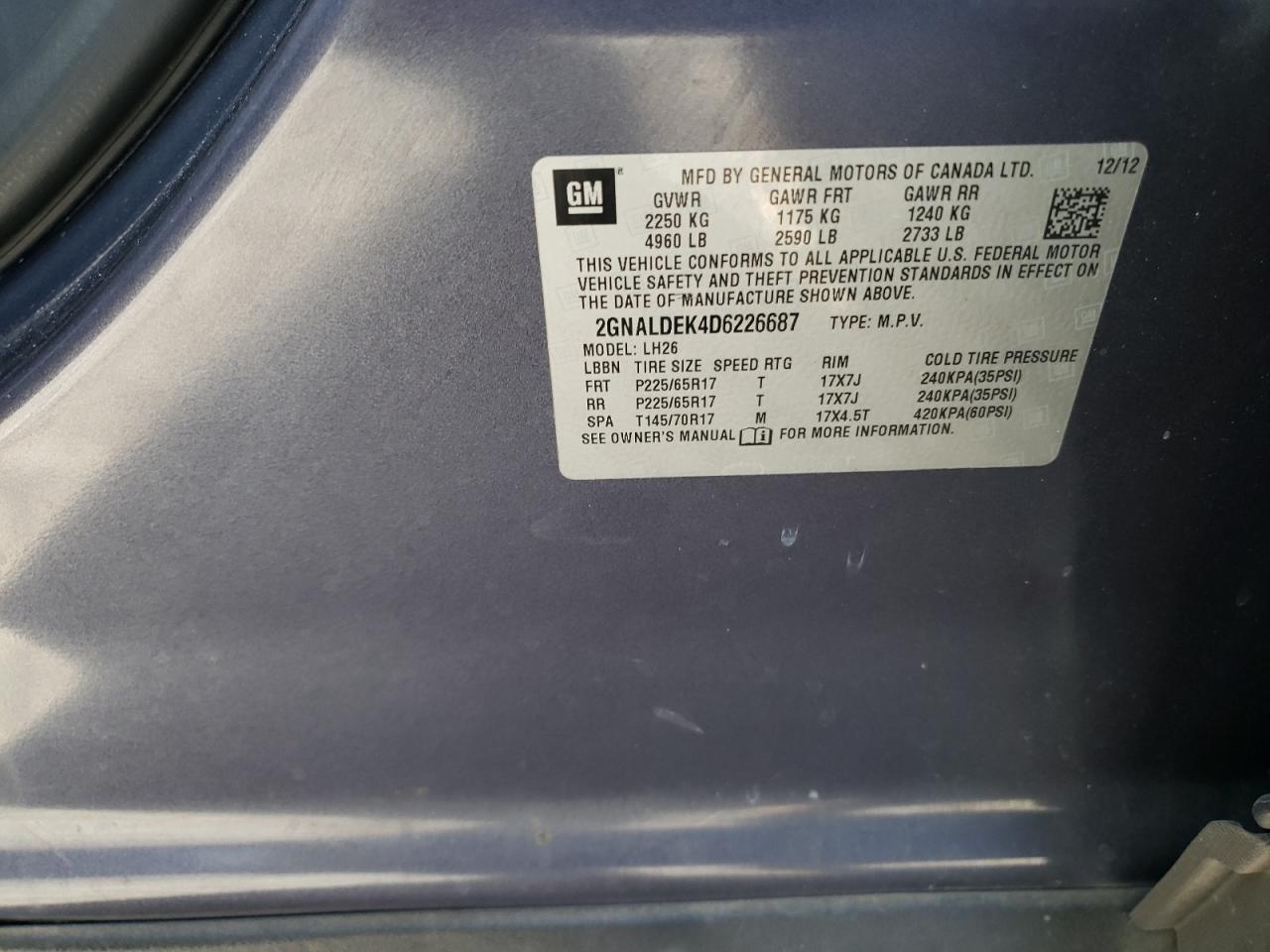 CHEVROLET EQUINOX LT