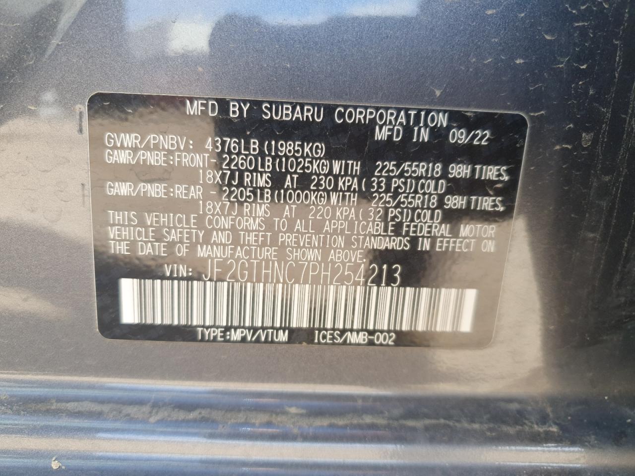 SUBARU CROSSTREK LIMITED