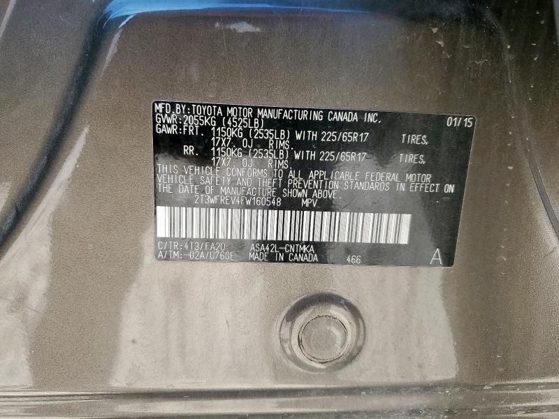 2015 TOYOTA RAV4 XLE #3305761777