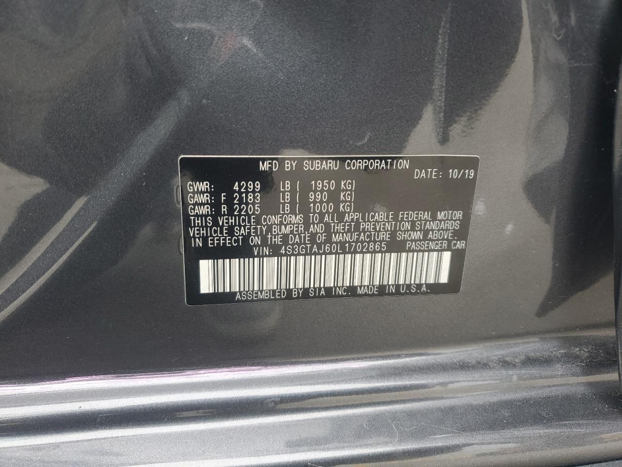 SUBARU IMPREZA SPORT