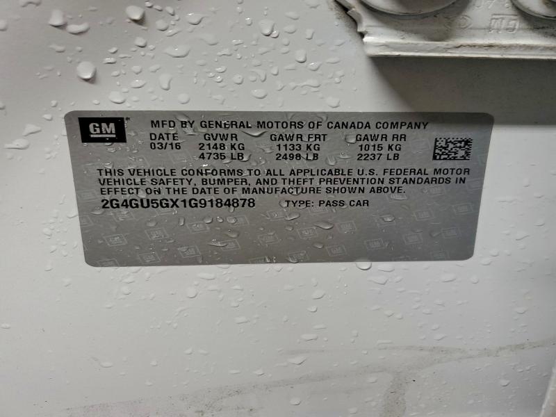 2016 BUICK REGAL GS #3297936773