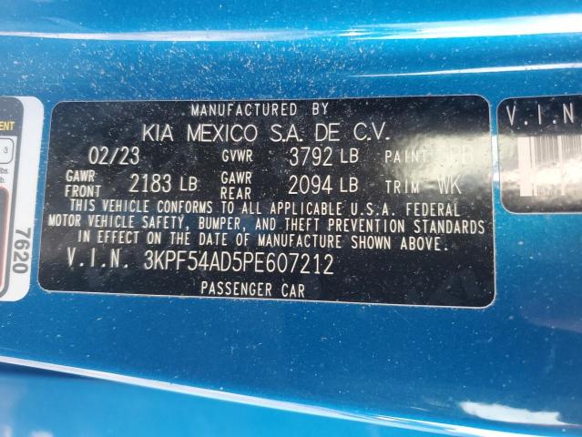 2023 KIA FORTE GT L #3301602706