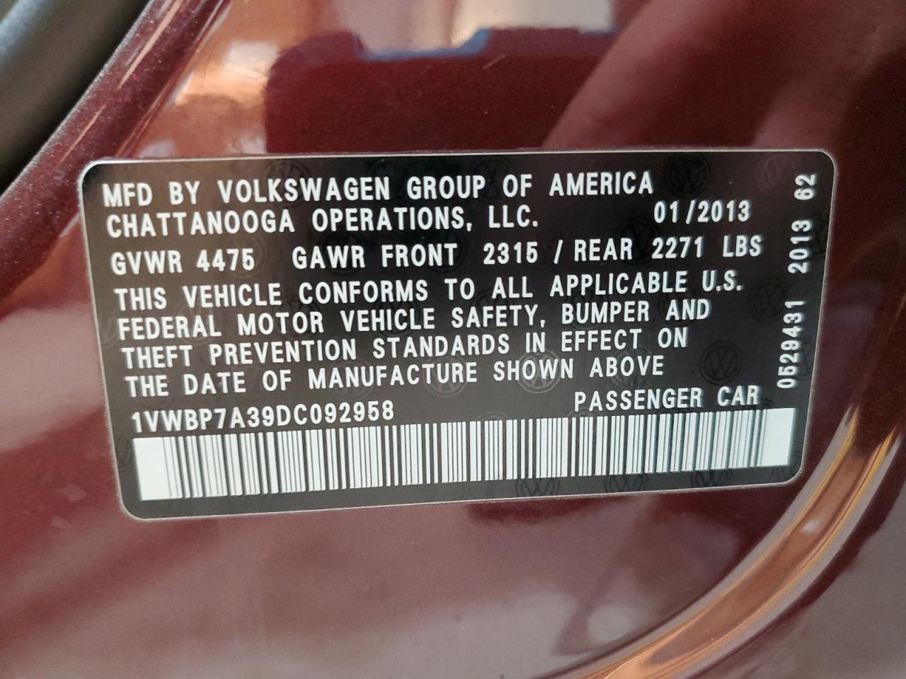 VOLKSWAGEN PASSAT SE